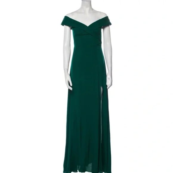 Reformation Marilyn Maxi Dress Gown Emerald Green Size 6 chic wedding 90s girly